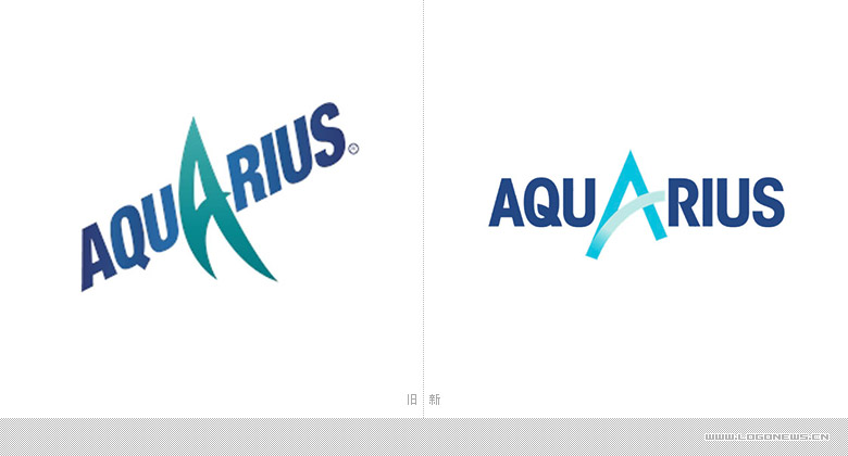 可口可乐运动饮料aquarius(水动乐)重新设计logo和包装