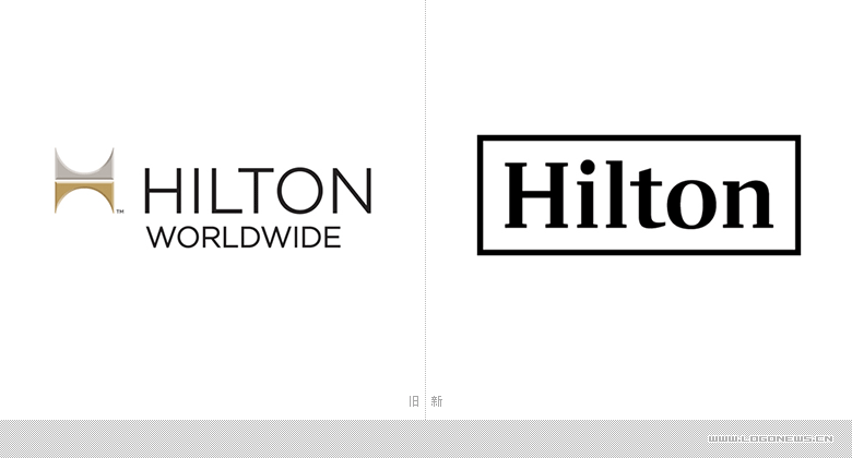 希尔顿酒店更换简洁新logo